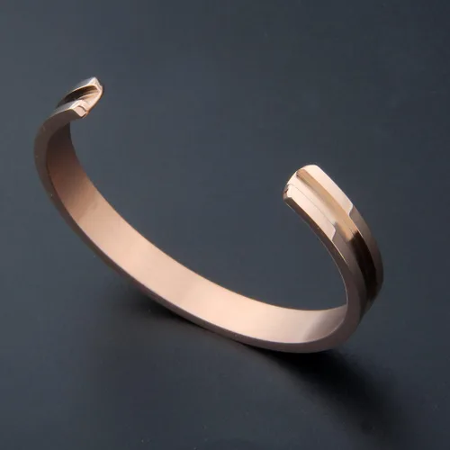 Vista 2 de Zuo Bao - Brazalete con mensaje inspirador, cierre de cordón