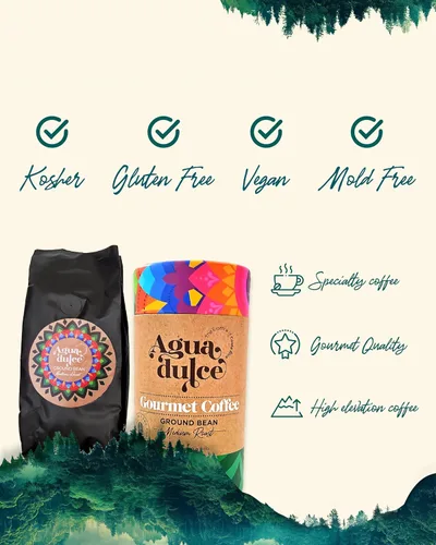 Vista 13 de Agua Dulce Café molido 100% arábica de origen único, especialidad gourmet de comercio justo de Costa Rica, proceso de miel, 12 onzas, paquete de 1