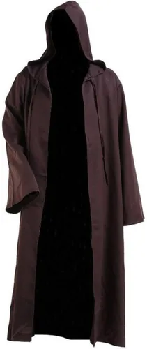 Vista 5 de GOLDSTITCH - Disfraz de caballero con capucha para hombre, disfraz tipo túnica
