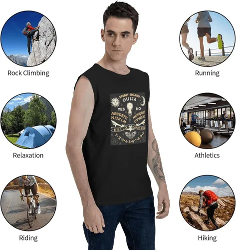 Vista 6 de Game Ouija Board Pattern Tank Tops Mans T-Shirt Sleeveless T-Shirt