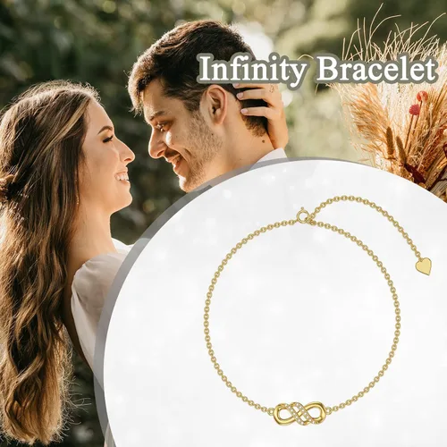Vista 6 de Pulsera de oro de 14 quilates, abalorios de perlas, regalos de joyería para mujeres y niñas