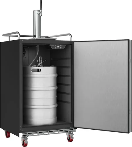 Vista 4 de EdgeStar Kegerator de un solo grifo de 24 pulgadas de ancho