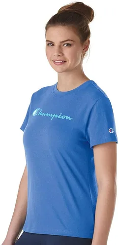 Vista 2 de Champion Classic - Camiseta de manga corta, diseño con texto "Left Chest Script