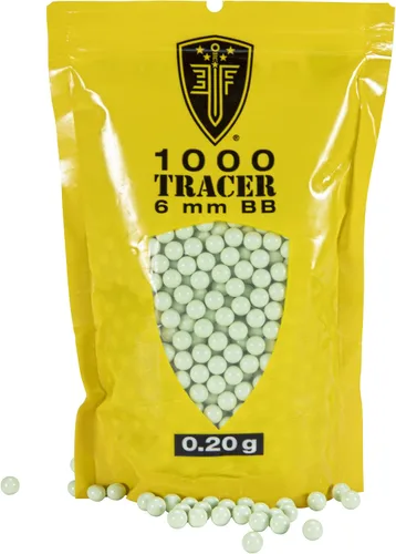 Vista 5 de Elite Force Tracer BBS Glow-in-The-Dark Premium 6mm Airsoft BBS Ammo, 1000 Count Tracer Glow