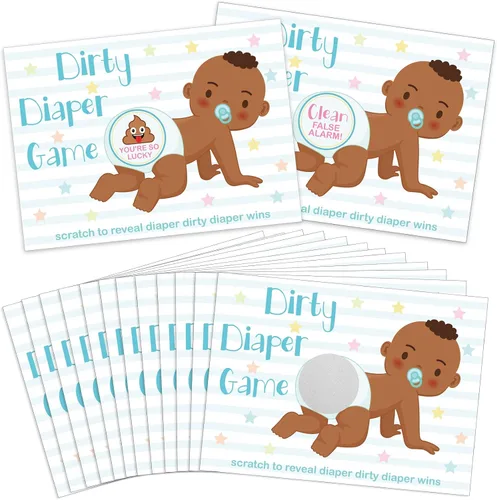 Vista 9 de Geyee 60 Piezas Juego de Raspar para Baby Shower Tarjetas de Rifa Divertidas Juegos de Fiesta de Baby Shower Decoraciones Actividad Linda para Rosa