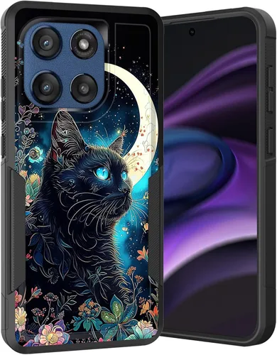 Vista 59 de para Moto G Play 4G 2024, funda de dos capas híbrida resistente y a prueba de golpes, PC duro + silicona suave protectora para Motorola Moto G Play