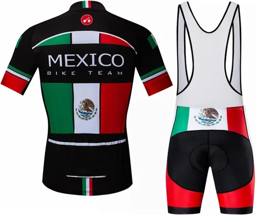 Vista 2 de Conjunto de pantalones cortos de jersey de ciclismo acolchado para hombre