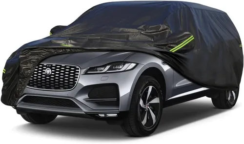 Vista 184 de KouKou Funda impermeable para automóvil SUV adecuada para BMW X1 de 2009 a 2025, 7 capas a prueba de viento para todo tipo de clima, cubierta