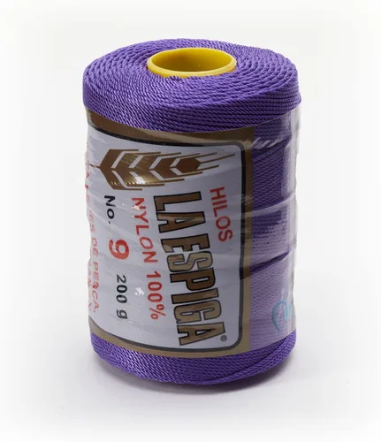 Vista 45 de N° 9 - 100% Cordón de Hilo de Nylon Omega para Tejer y Crochet - 01 Blanco