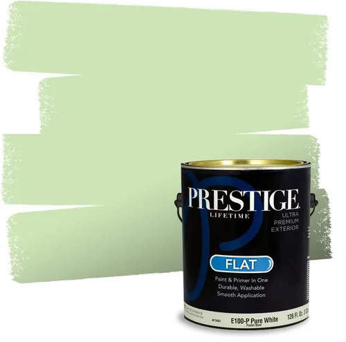 Vista 224 de PRESTIGE Pintura exterior e imprimación en uno, aloe, plano, 1 galón