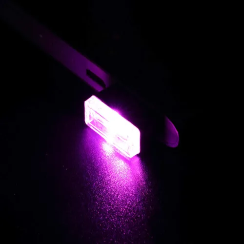 Vista 7 de 7 piezas de mini luces LED USB para interior del automóvil, luces LED USB para atmósfera, enchufable, 5 V, luz USB universal, kit de iluminación