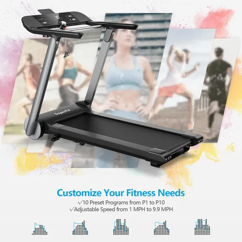 Vista 3 de Goplus Caminadora eléctrica plegable superfit de alta resistencia
