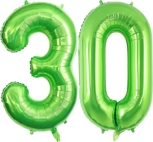 Vista 13 de Globos grandes de 40 pulgadas para 30 cumpleaños, aniversario, eventos, celebraciones, fiestas, decoraciones color negro