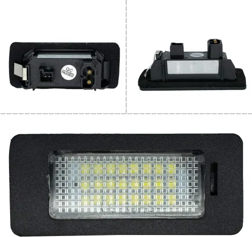 Vista 3 de AUTOXBERT 2PCS Luces LED para Placa de Matrícula para BMW 1 3 5 X Series E82 E88 E90 E91 E92 E93 E39 E60 E61 X1 X3 X5 X6 Conjunto de Luces de Placa
