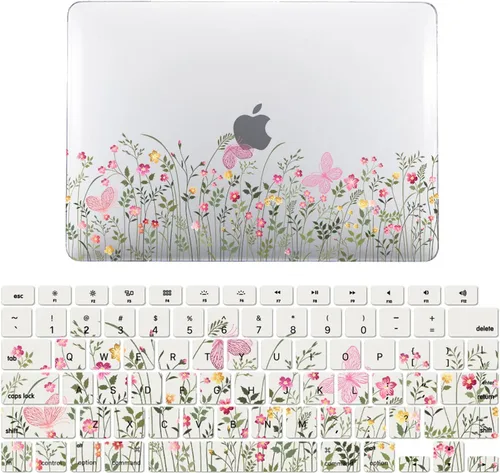 Vista 12 de IVY Funda transparente con pajita floreciente para MacBook Pro