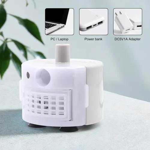 Vista 4 de Bomba de fuente de agua para gatos para fuente de agua de acero inoxidable de 3.2L/108 onzas y fuente de acero inoxidable para gatos de 67 oz/2 L