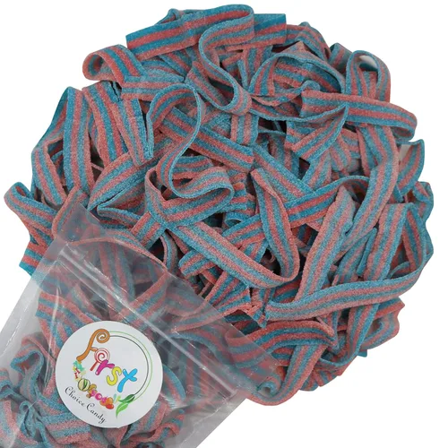 Vista 13 de Cinturones de Gomitas Ácidas de Varios Colores (Azul Baya (Arándano), 1 Libra)