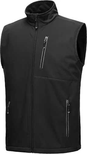 Vista 19 de 33,000ft Chaleco para hombre a prueba de viento y ligero para golf, ropa exterior con bolsillos, chaqueta sin mangas de softshell para correr Verde