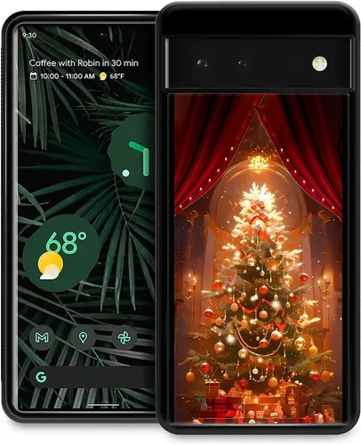 Vista 93 de Funda compatible con Google Pixel 4A 5G, Nochebuena, Google Pixel 4A 5G, delgada, suave, a prueba de golpes, TPU para mujeres y niñas, niños, funda