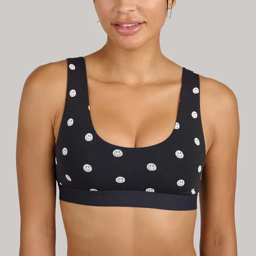 Vista 7 de MeUndies Bralette para mujer - Sujetador de algodón elástico con cuello en U - Tela exclusiva de Tienda