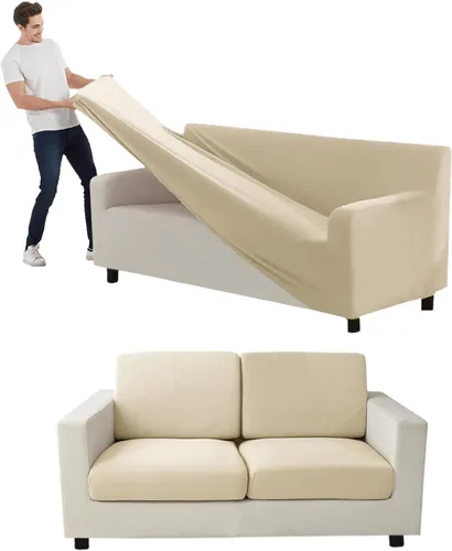 Vista 77 de Funda para Sofá de Terciopelo, Fundas Elásticas para Sofá para Funda Principal Separada/Respaldos y Cojines de Asiento, Funda para Sofá, para Fundas