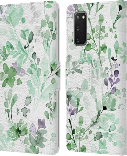 Vista 230 de Head Case Designs Officially Licensed Ninola Beige Wild Grasses Leather Wallet Case Compatible with Samsung Galaxy A07 4G