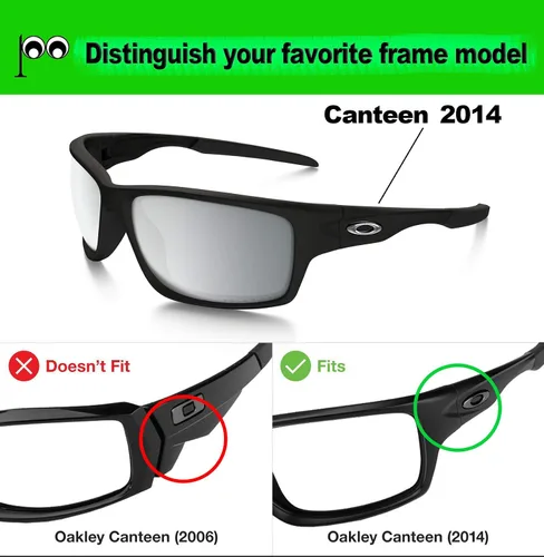 Vista 4 de Lentes de repuesto polarizadas para gafas de sol Oakley Canteen 2014 - Opciones múltiples
