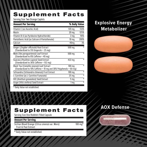 Vista 7 de GNC AMP Programa Vitapak de entrenamiento extremo para hombre, 5 productos en 1, práctico paquete de vitaminas para rendimiento y resistencia