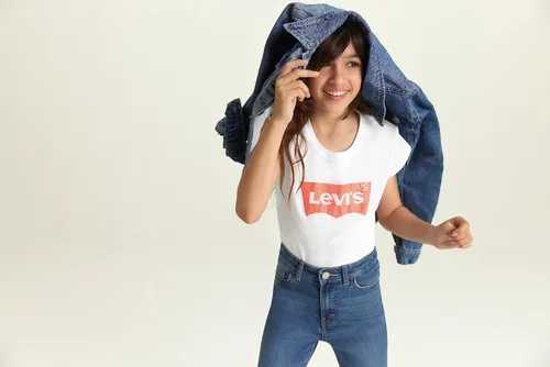 Vista 8 de Levi's Jeans ajustados de tiro alto 720 para niñas
