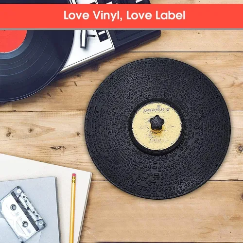 Vista 6 de Douk Audio Record Clean Label Saver Album LP Protector de limpieza de vinilo impermeable Cuidado de la abrazadera (negro)