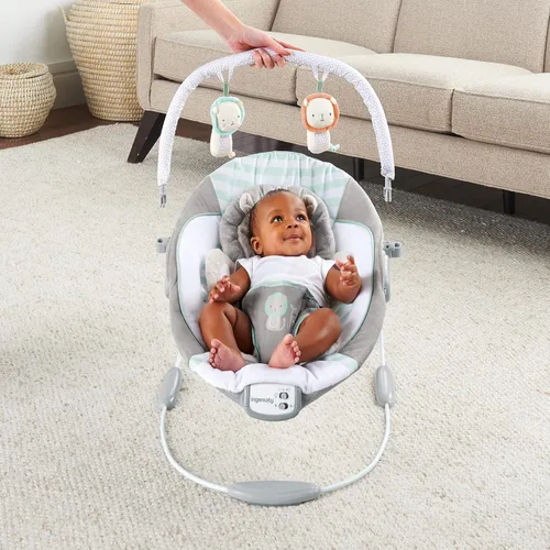 Vista 3 de Ingenuity Asiento para bebé con vibración y música - Landry The Lion