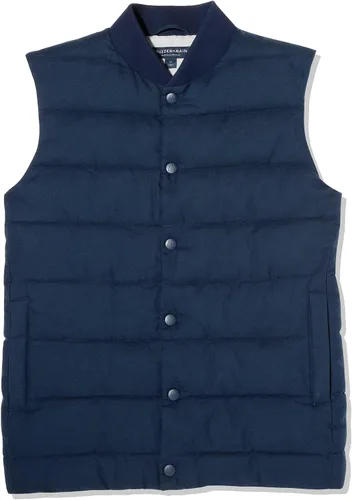 Vista 2 de Mizzen+Main Chaleco acolchado ligero resistente al agua para hombre, con botones frontales, colección York