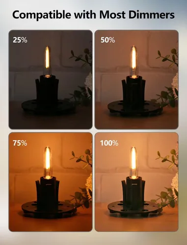 Vista 8 de KGC Paquete de 12 bombillas LED T13 de repuesto para luces S14 para exteriores, luces nocturnas de 0.6 W, equivalente a bombilla incandescente de 11