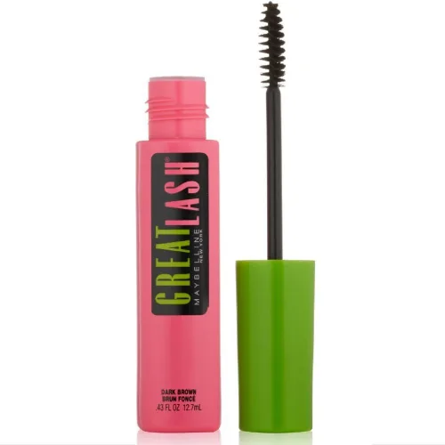 Vista 10 de Maybelline Great Lash Maquillaje de Máscara Lavable, Fórmula Voluminizadora que Acondiciona y Engrosa las Pestañas, Color Negro Muy Profundo, 2 Muy