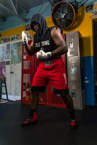 Vista 3 de Title Boxing Pantalones cortos deportivos de doble raya
