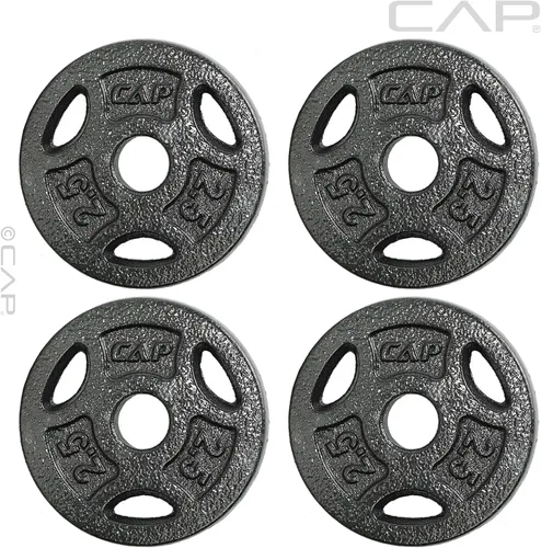 Vista 2 de CAP Barbell Placas de peso de agarre estándar de 1 pulgada
