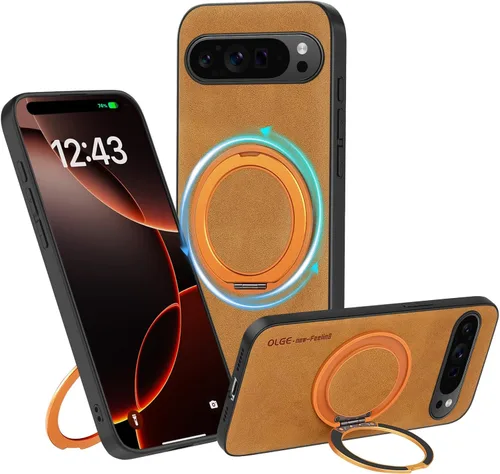 Vista 47 de Funda de silicona con soporte para iPhone 17 Pro [compatible con MagSafe] [Protección completa de la cámara] (6.3 pulgadas 2025), fundas de teléfono