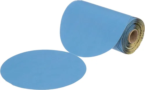 Vista 19 de 3M 3M-36142 Hookit disco abrasivo azul multi-agujero, 3" 80 Grado