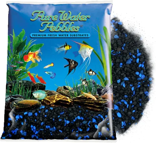 Vista 8 de Pure Water Pebbles Blakberry Glo - Grava de acuario – 5 libras – No tóxico, no destiñe, sustrato vibrante para acuarios, terrarios, estanques