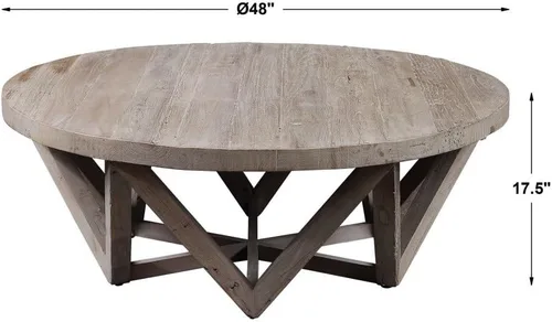 Vista 3 de Uttermost Kendry - Mesa de centro de 48 pulgadas