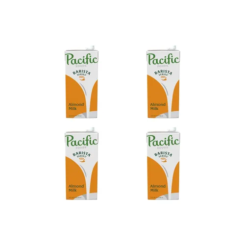 Vista 5 de Pacific Foods Leche de almendras original de la serie Barista, leche a base de plantas, caja de 32 onzas
