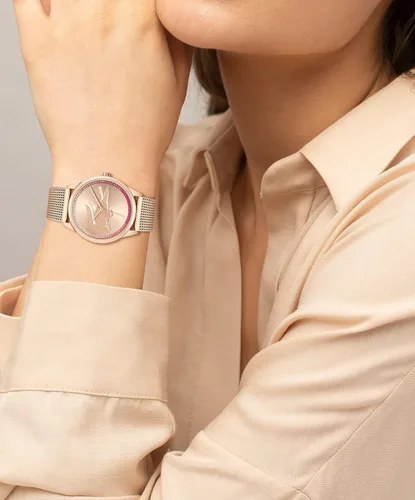 Vista 5 de Lacoste Reloj de cuarzo LadyCroc para mujer Carnation