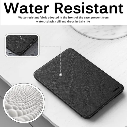 Vista 5 de Miimall for All-New Kindle Case 11th Gen, 2022, Lightweight Premium PU Leather Bumper, Anti-Fingerprint Magnetic Auto Wake/Sleep Shockproof Case
