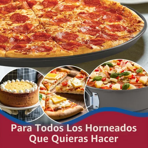 Vista 7 de Springform - Juego de 8 moldes para tartas de 9,10 pulgadas, molde redondo para tartas de queso, antiadherentes, moldes para tartas de queso con 100