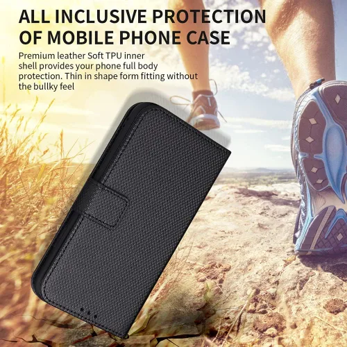 Vista 9 de Funda compatible con Xiaomi Poco X3 Pro, tarjetero de piel sintética, compatible con Xiaomi Poco X3 con cierre magnético, protección para teléfono