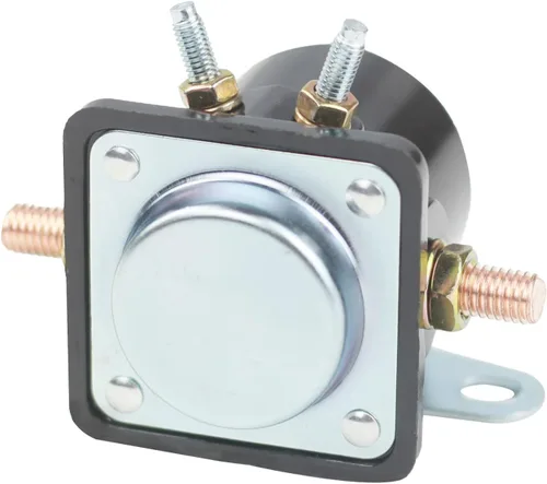 Vista 2 de Relé Solenoide de Arranque Hot Rod 12V de Repuesto para 1956 en adelante Fo-rd B6AZ-11450-A C6AF C7AF C9AF C3912 SW-3 SW3 D2AF11450AA 50-430 Negro