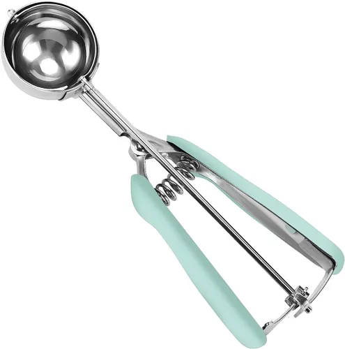 Vista 30 de HOMURE H Cookie Scoop 8 Tablespoon, 4 oz Ice Cream Scoop with Trigger Negro