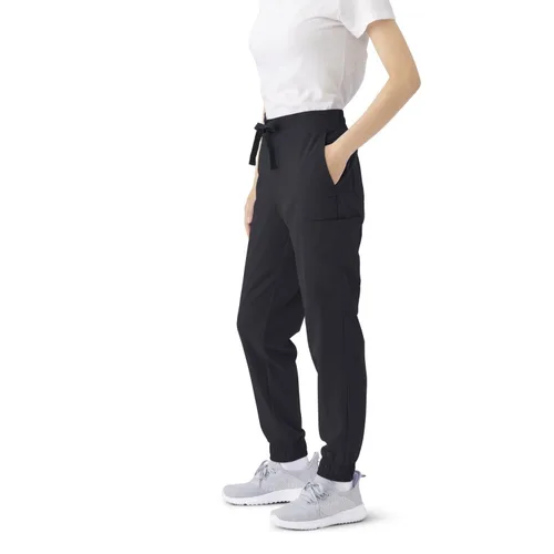 Vista 3 de ave. First - Pantalón cargo deportivo para mujer, color negro, talla XXL