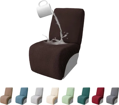 Vista 27 de Fundas de sofá reclinable seccional 100% impermeables para sofá reclinable en forma de L, funda de sofá modular de esquina en forma de L, fundas