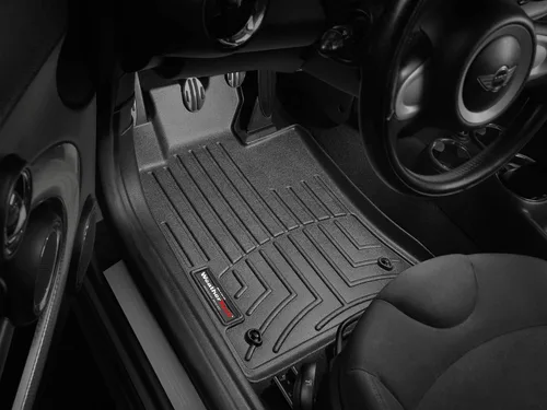 Vista 2 de WeatherTech 441361 Tapete delantero personalizable para Mini Cooper (negro)